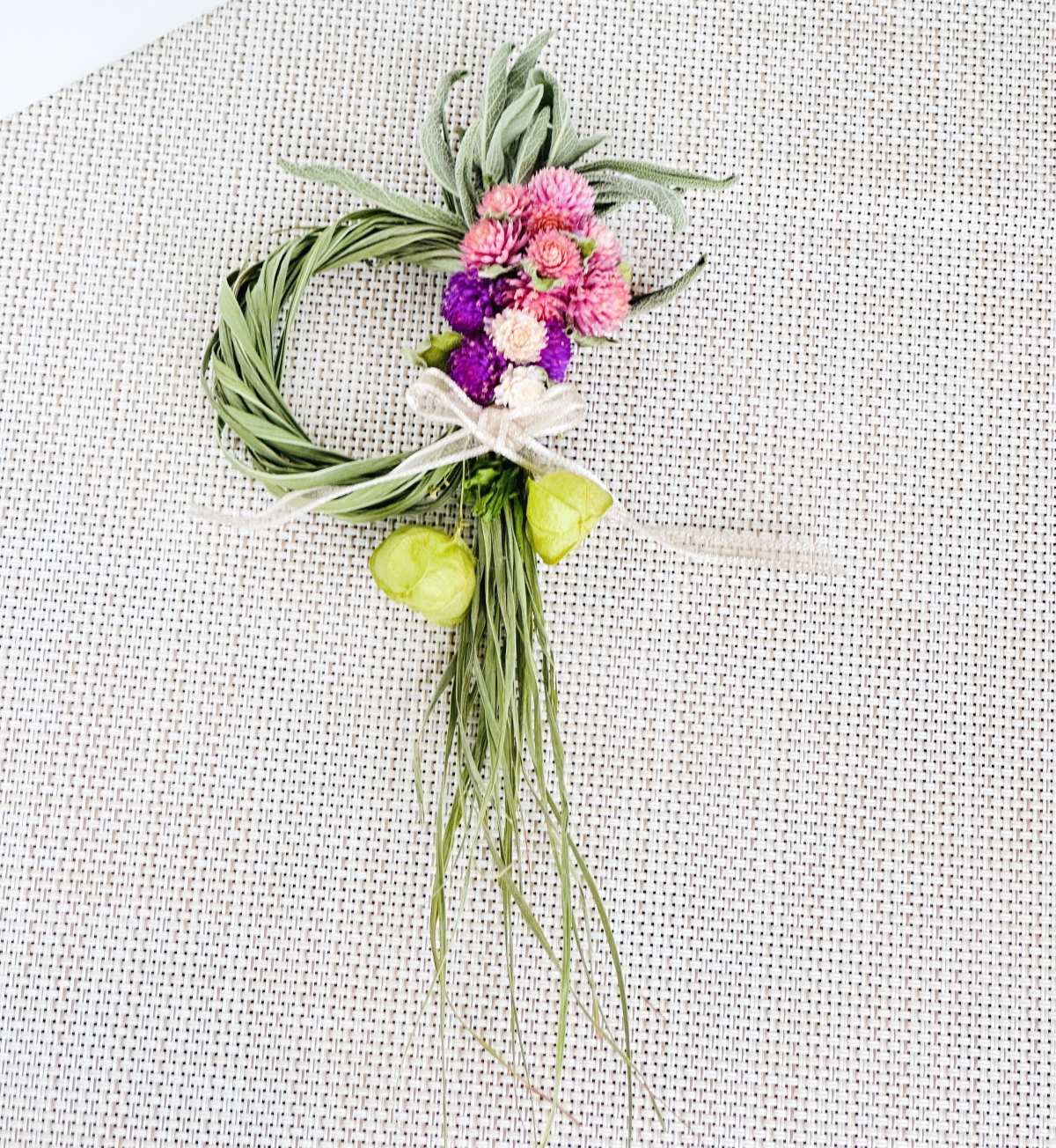 レモングラスのミニリース　厚木市　神奈川県　ハーブクラフト