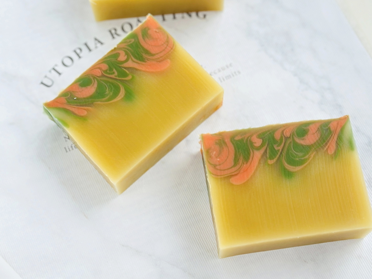 桂花と黒糖の秋色石けん　生活の木　秋の石けん　ハンドメイドギルド認定手作り石けん