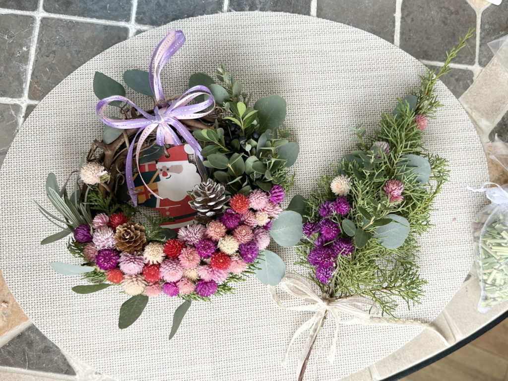 クリスマスリース・ミニリース作り　神奈川県厚木市　小田急線本厚木駅 (3)